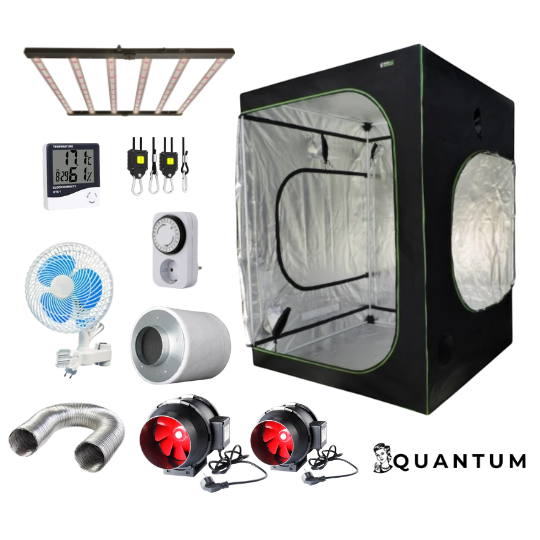 kit indoor led 720w 120x120x200 quantum full pro completo